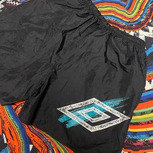 Vintage Umbro Nylon Athletic Shorts